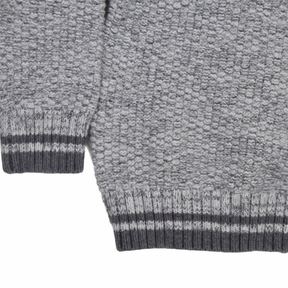 Cat & Jack Thick Chunky Knit Sherpa Lined Hood Sweater Pullover - Picture 3 of 6